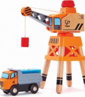 Hape Large Boom Crane (E3715A) - Μεγάλος Γερανός Με Κίνηση & Μαγνητάκια - 3Τεμ. 1