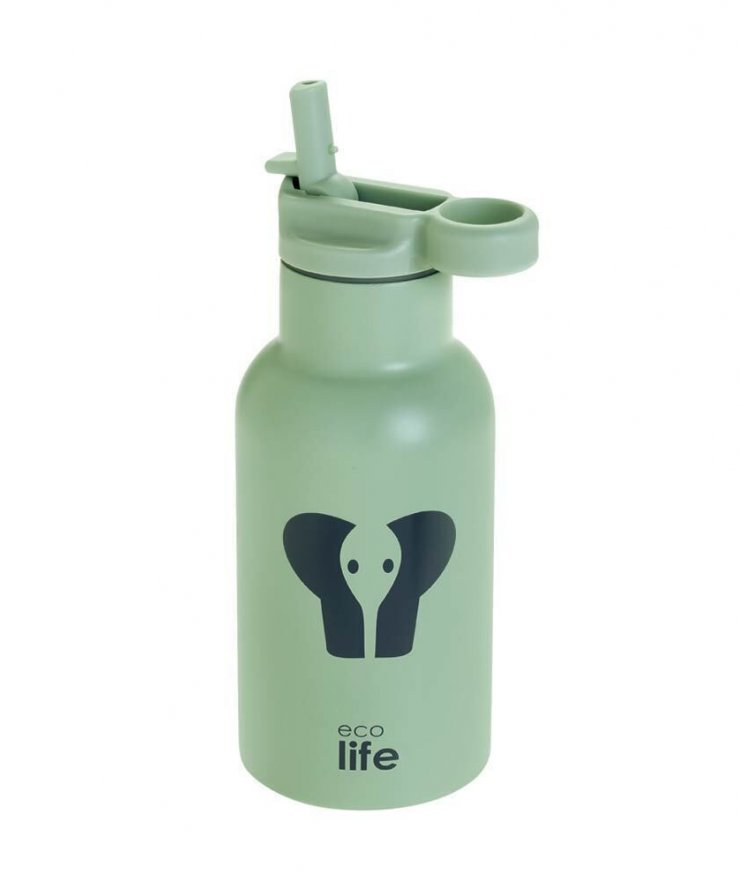 Ecolife Ανοξείδωτο Παγούρι Θερμός Animal Elephant 350ml