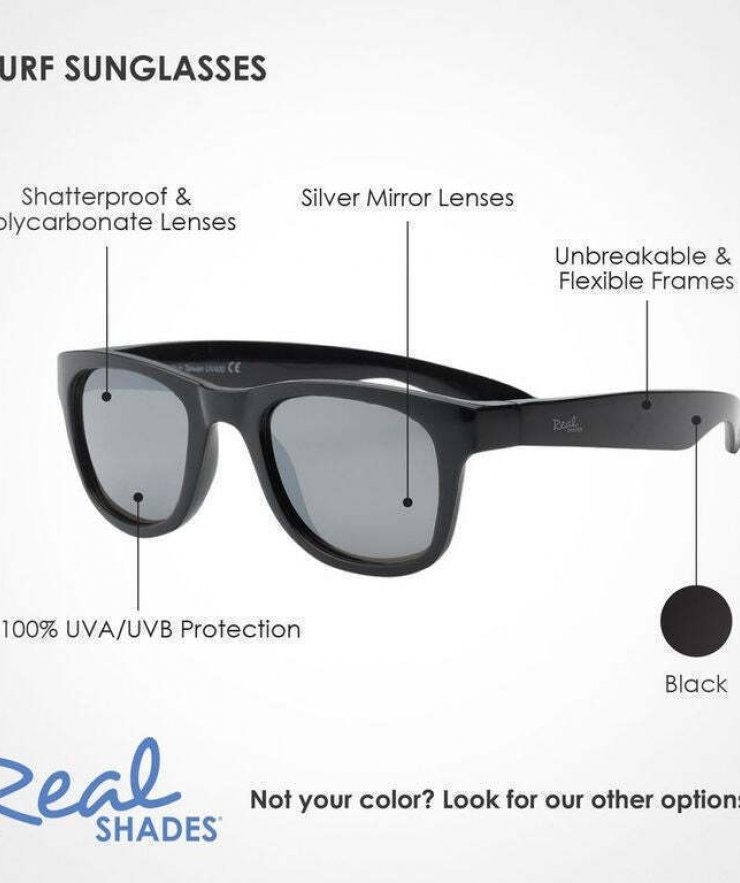 Real Shades Surf Kids 7+ Years Παιδικά Γυαλιά Ηλίου Black