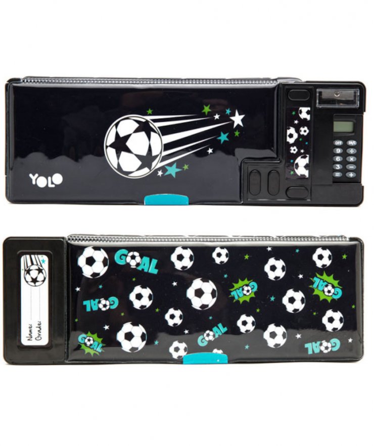 Yolo Retro Football Κασετίνα σε Μαύρο χρώμα