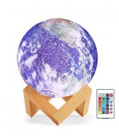 Φωτιστικό Επαναφορτιζόμενο Led 3D Earth 1