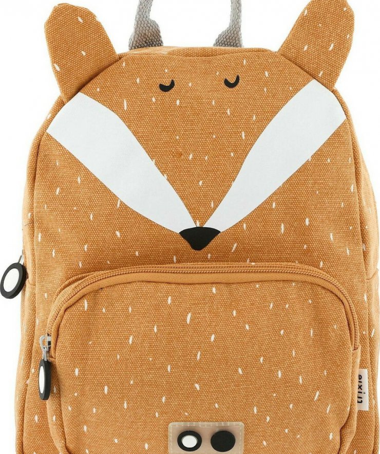 Trixie Mr. Fox Σχολική Τσάντα Πλάτης Νηπιαγωγείου σε Πορτοκαλί χρώμα Μ23 x Π12 x Υ31εκ