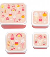 A little lovely company: Δοχείο φαγητού Lunch box set Ice-cream 1