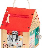 Lilliputiens Σπιτάκι με Κλειδαριές από Ξύλο για 36+ Μηνών 2