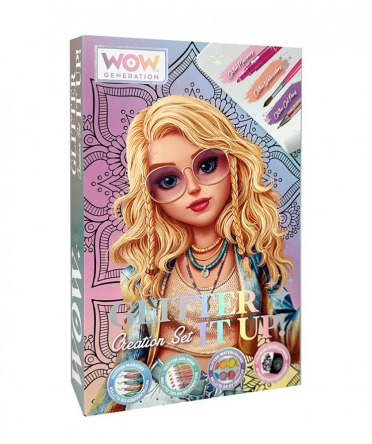 Καλλιτεχνικό Mandala σετ Wow Generation glitter it up - 88310