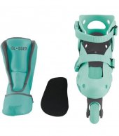 Glober Learning  Skates 2 In 1 No 30-33 Mint (783-206) 2
