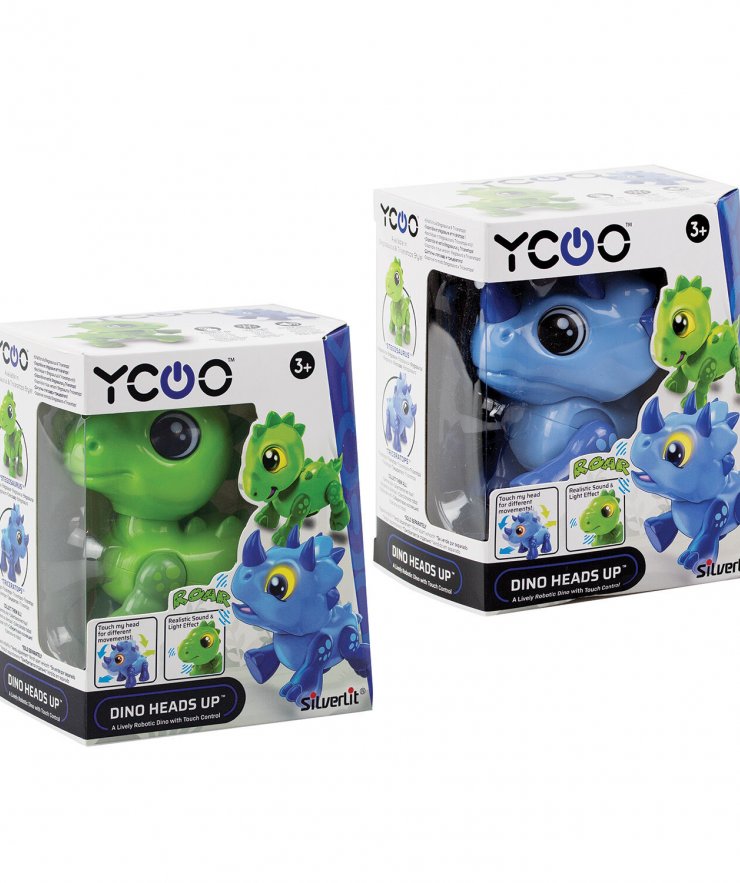 Silverlit Ycoo Dino Heads Up Ηλεκτρονικό Ρομπότ Για 3+ Χρονών