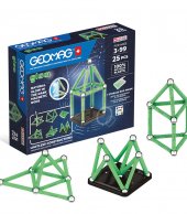 Geomag Μαγνητικό Παιχνίδι Σετ Glow 25-Green 1