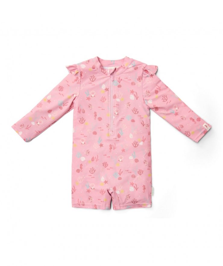LITTLE DUTCH. Ολόσωμο μακρυμάνικο μαγιό Ocean Treasures Multi-colour - Νο 86/92
