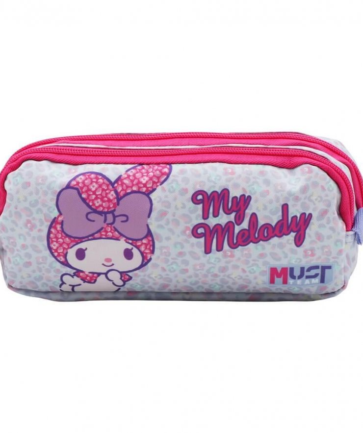 Σχολική Κασετίνα Βαρελάκι My Melody Must Team 2 Θήκες