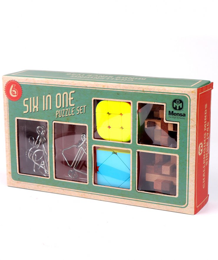 Mensa 6 in 1 Puzzle Set