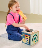 Ξύλινο Παιχνίδι Music Activity Cube 2