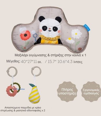 Taf Toys Βρεφικό Μαξιλάρι Για 0+ Μηνών Panda Tummy Time Pillow 2