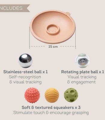 Taf Toys Δίσκος Με Πολυαισθητηριακές Μπάλες Tummy Time Action Tray 2