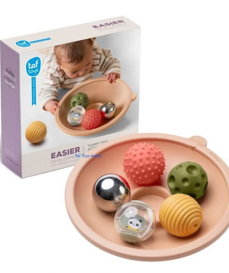 Taf Toys Δίσκος Με Πολυαισθητηριακές Μπάλες Tummy Time Action Tray
